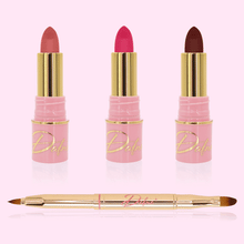 Load image into Gallery viewer, 'Vintage with a Twist' - 3 Lipsticks Box Set with FREE Brush!