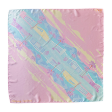 Load image into Gallery viewer, 'Mid-Century Pastel Dream' Satin Scarf